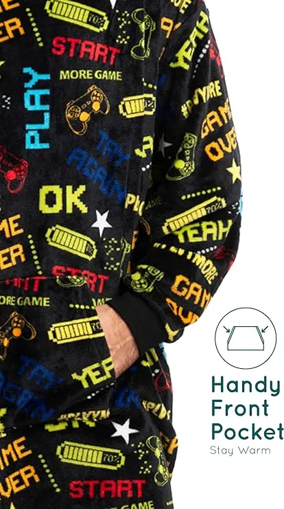 Ultimate Gamer's Fleece Hoodie Blanket - Comfort and Style for Gaming and Beyond for Men