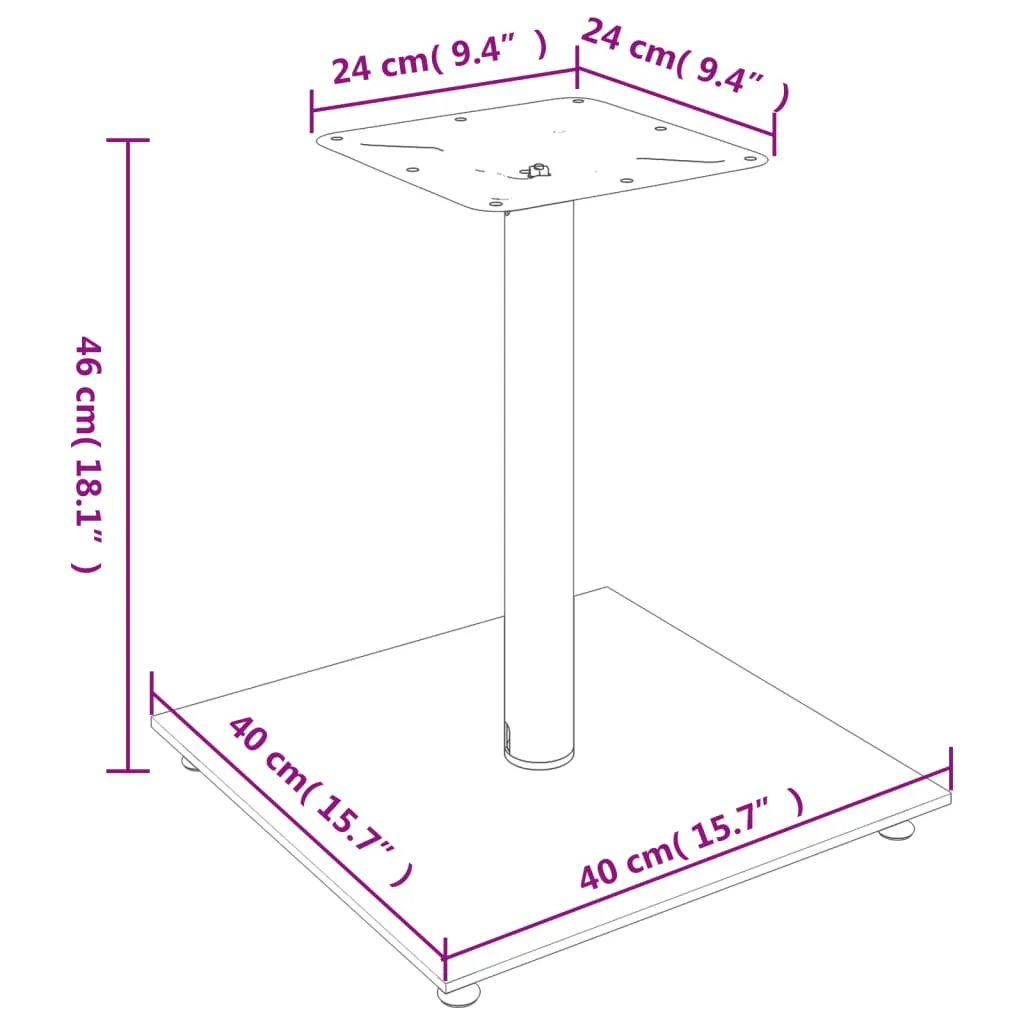 vidaXL Speaker Stands 2 pcs Black&Silver Tempered Glass 1 Pillar Design