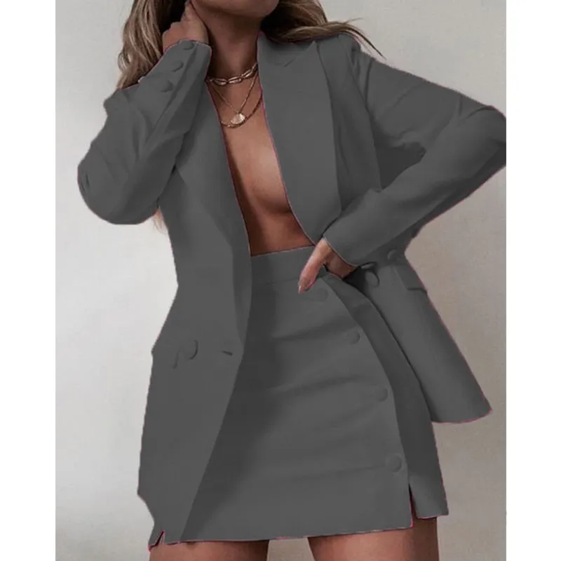 Wenkouban 2023 New Fashion 2 Piece Set Women Streetwear Candy Colour Basic Blazer Sets Coat   Shorts Slim Suit Jacket