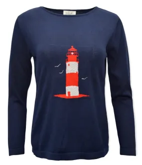 Women's Pima Cotton Lighthouse Sweater