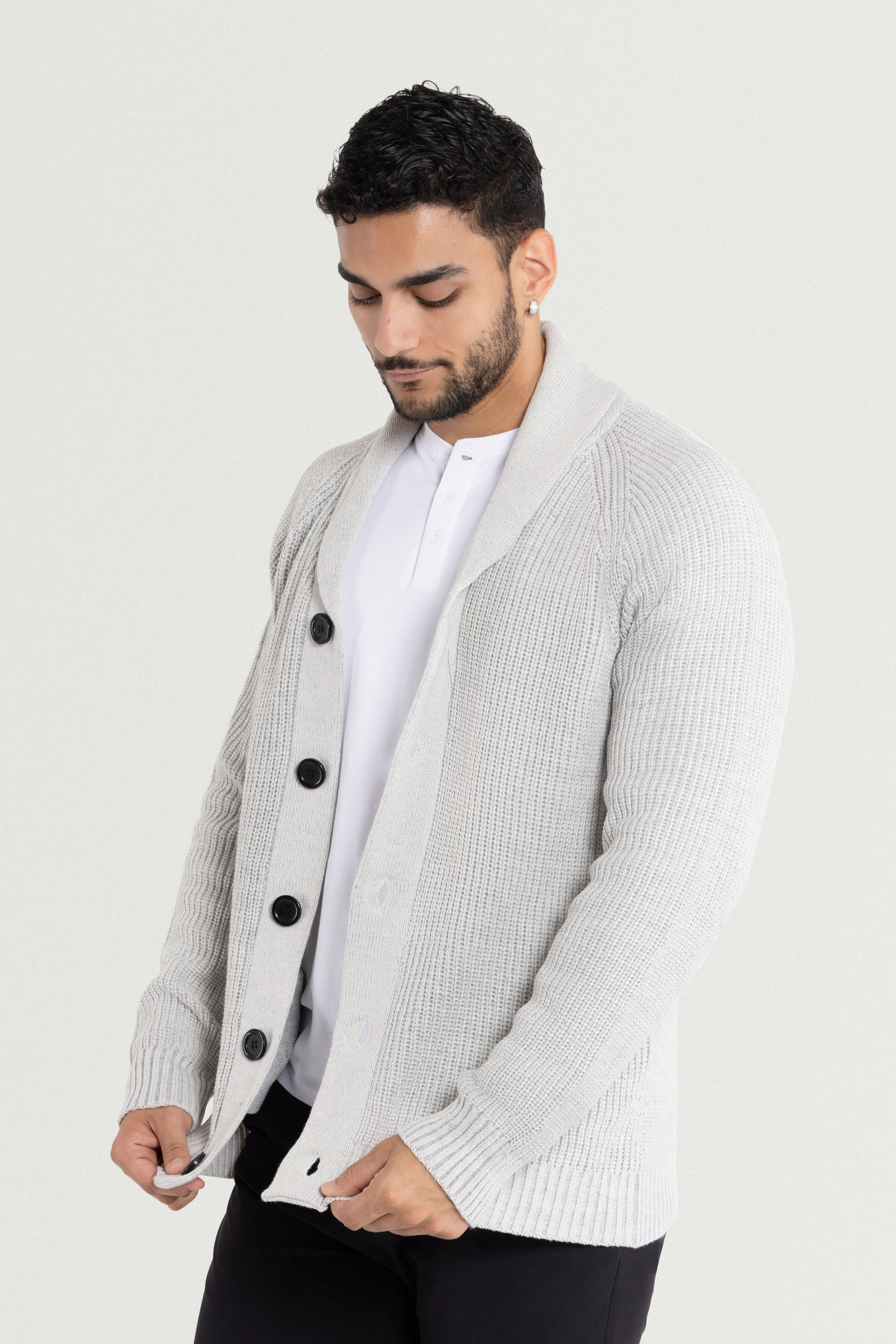 X RAY Men's Shawl Collar Button Down Cardigan Sweater Big & Tall Available